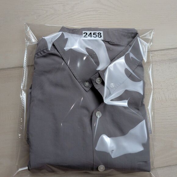 Ministry of Supply Shirt Mens M Gemini Long Sleeve Button Down Gray Vented - Picture 12 of 13